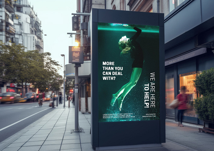 Mockups de vallas publicitarias en la ciudad