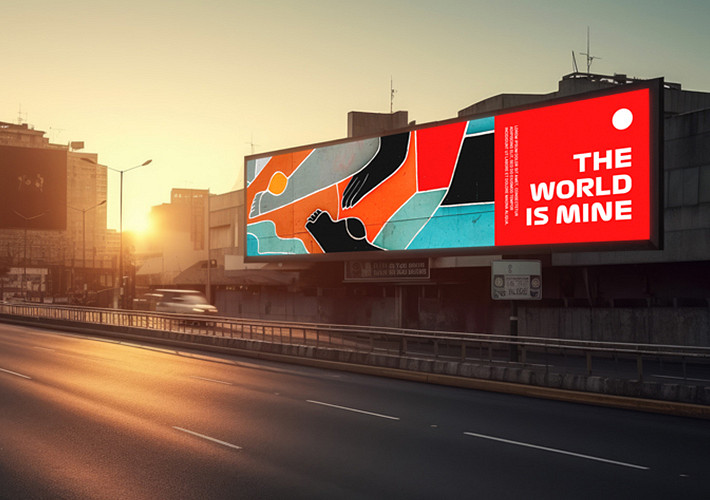 Mockups de vallas publicitarias en la ciudad