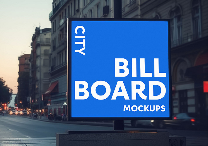 Mockups de vallas publicitarias en la ciudad
