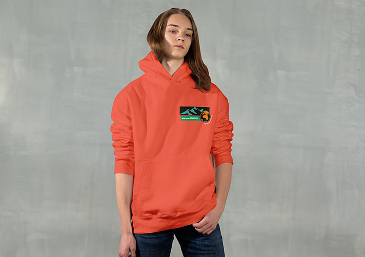 Colección de mockups para sudaderas a la moda