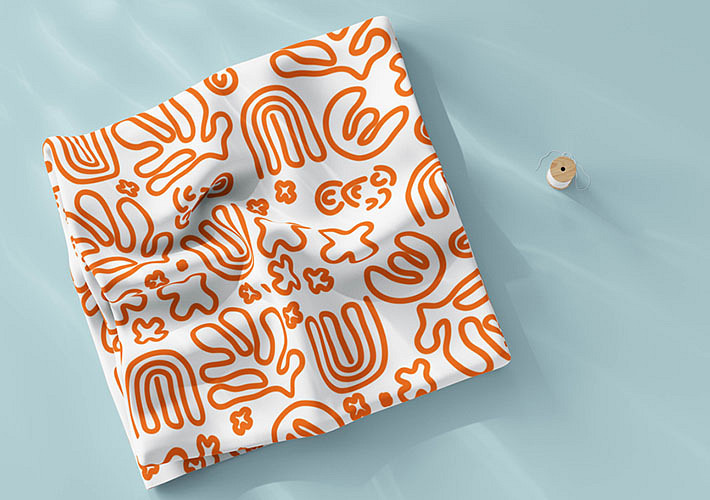 Мокапы для Печати на Ткани в Сложенном Виде