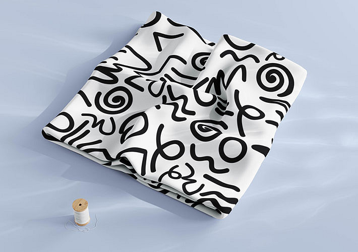 Мокапы для Печати на Ткани в Сложенном Виде