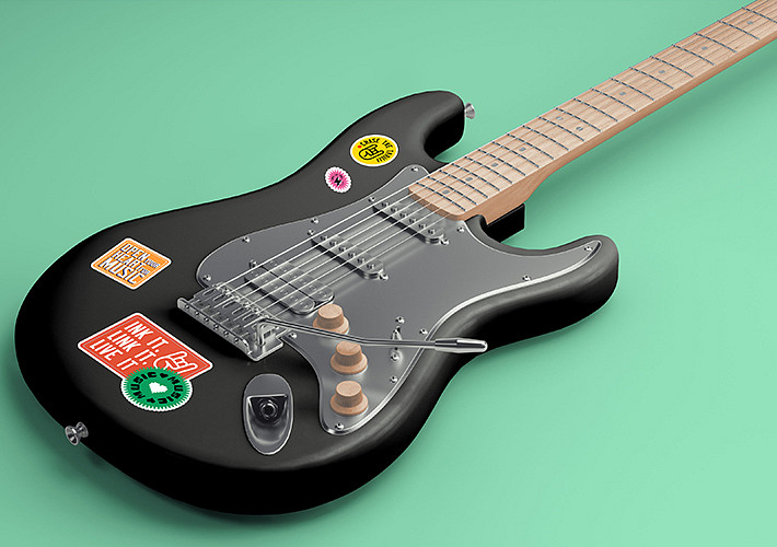 Coleção de Mockups do Sticker Studio