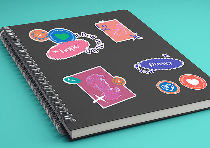 Coleção de Mockups do Sticker Studio