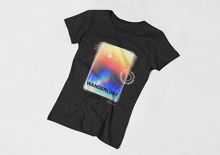 高級コットンTシャツのモックアップ