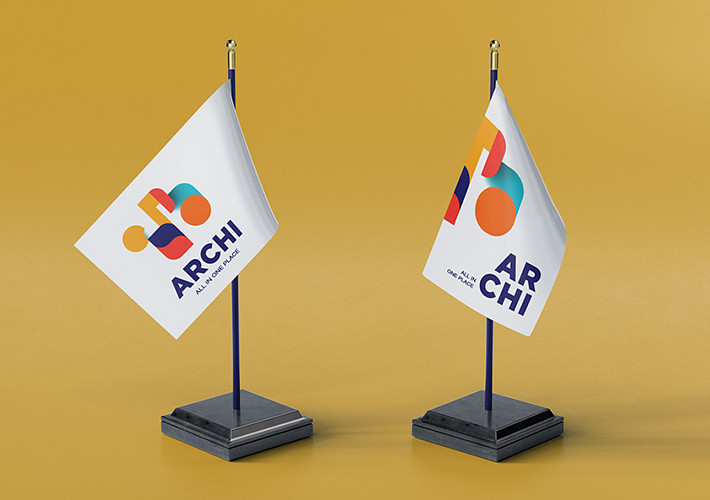 Mini Masa Bayrağı Mockupları