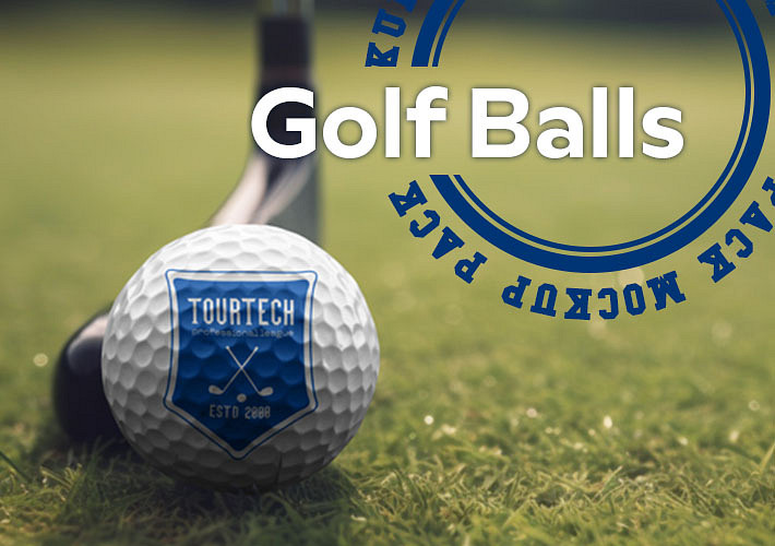 Golfbälle Mockup Paket