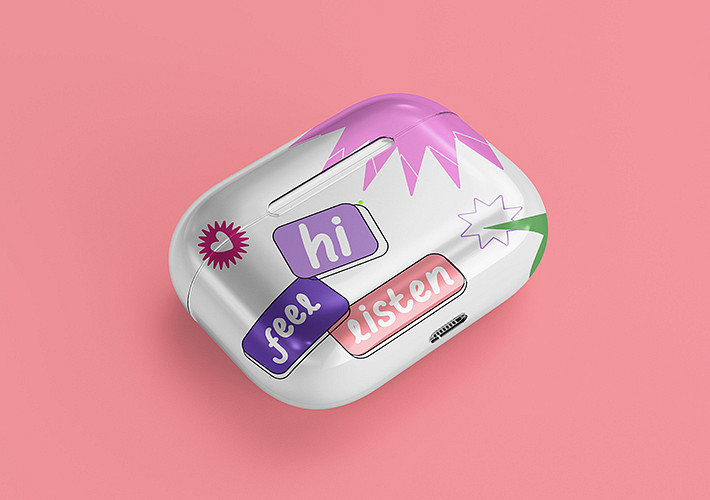 AirPodケースのモックアップキット