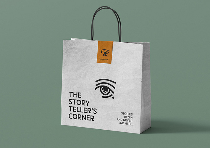 Colección de mockups de bolsas de papel
