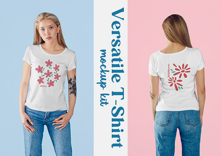 Çok Yönlü Tişört Mockup Kiti