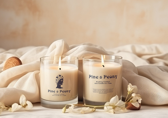 Kit de mockups de velas luminosas