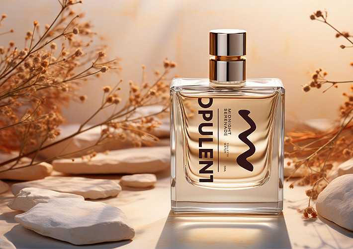 Colección de mockups de frascos de perfume