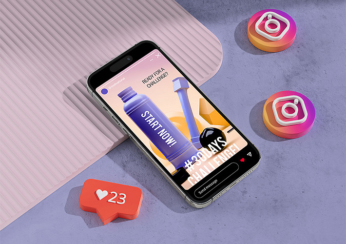 Kit de maquettes Emojis Instagram
