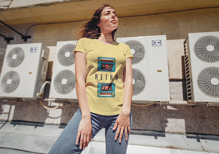 Paquete de diseños de camisetas informales