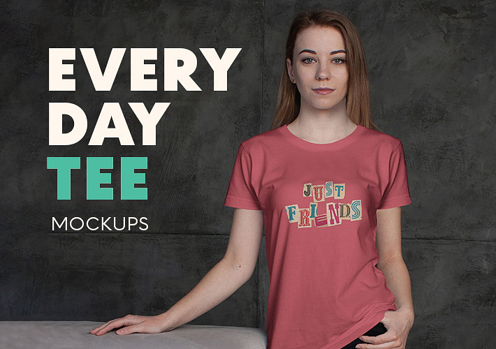Maquettes de T-shirts de tous les jours