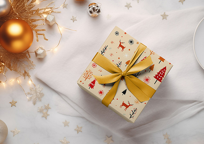 Neşeli Noel Hediyesi Mockupları