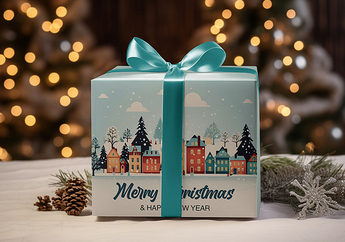 Neşeli Noel Hediyesi Mockupları