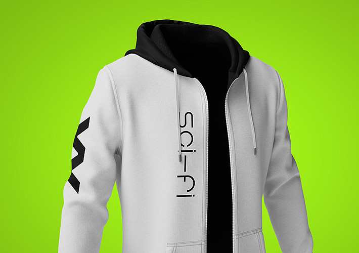 Paquete de mockups de sudaderas con cierre