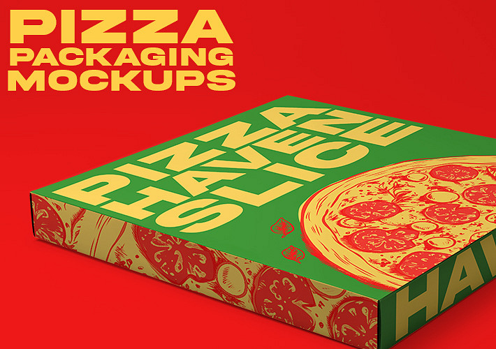 Maquetes de Embalagens para Pizza