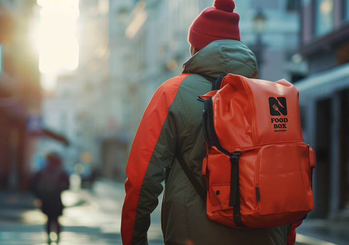 Kit de mockups de mochilas estilizadas