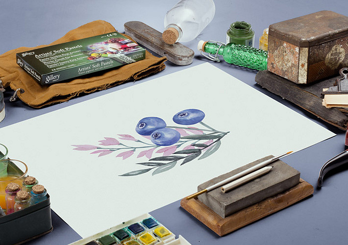 Paquete de Mockups de Pinturas en Acuarela