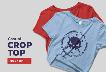 Casual Crop Top Mockups