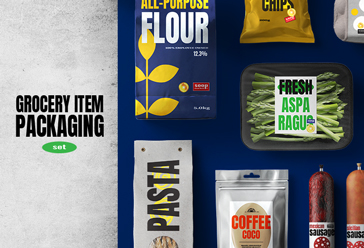 Grocery Item Packaging Set