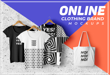 Online Clothing Brand Mockups