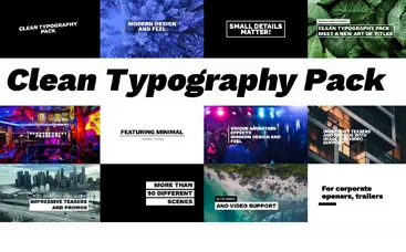 Clean Typography Pack