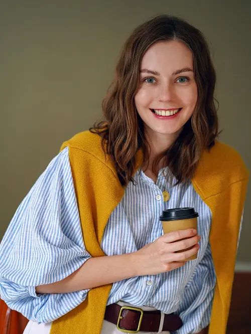 Smiling woman portrait