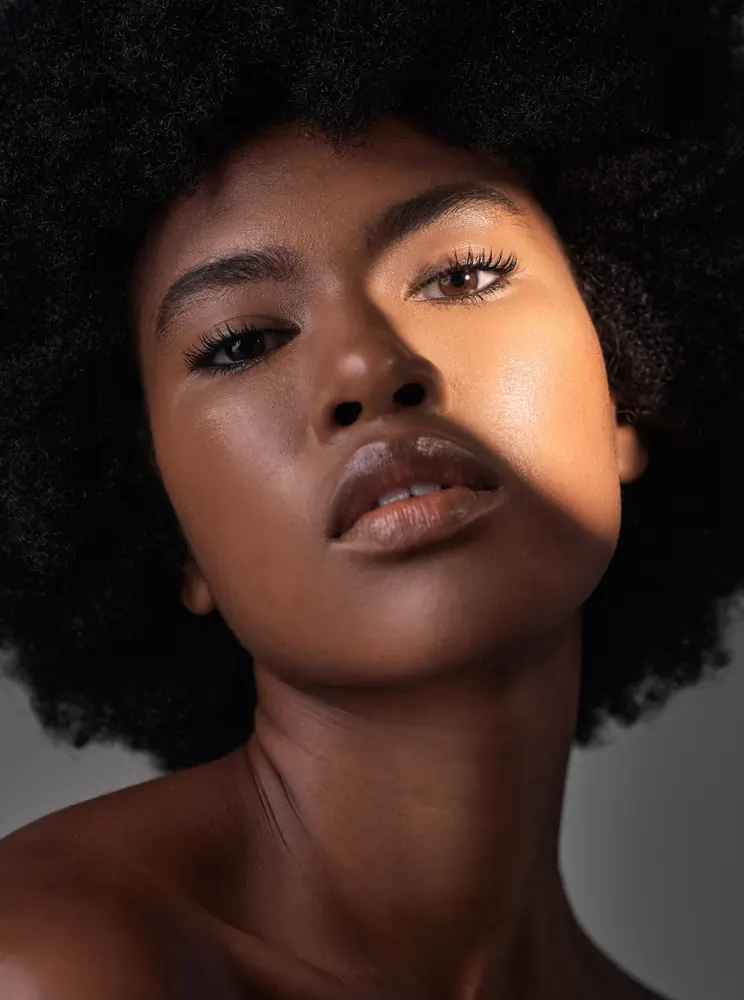 Afro beauty portrait