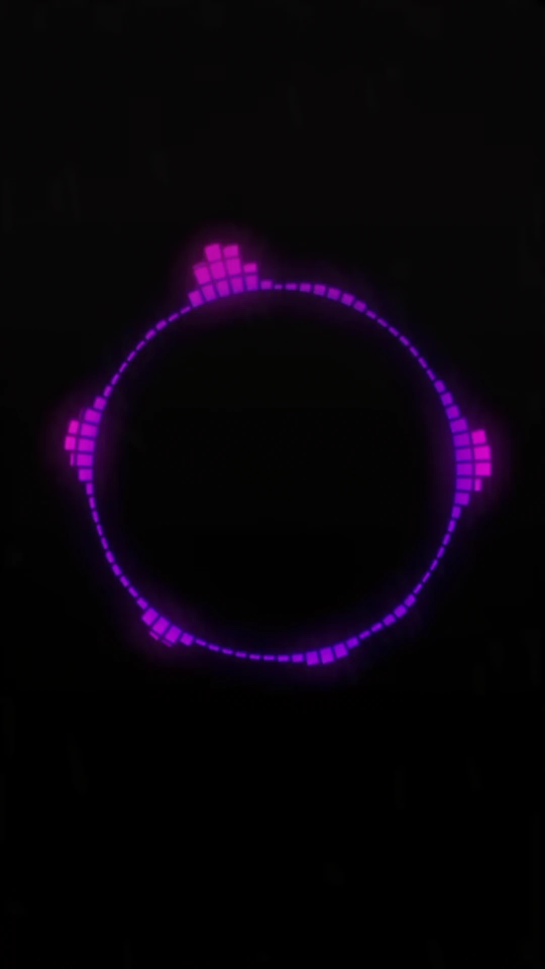 Purple ring audio visualizer