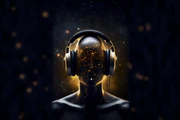 Neon equalizer headphones