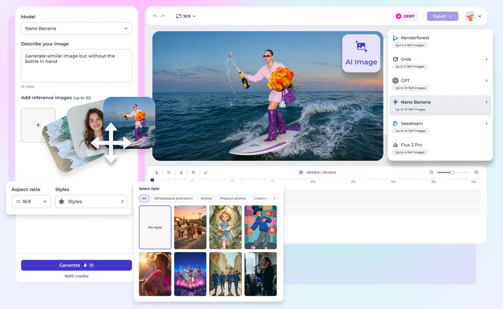 AI image panel