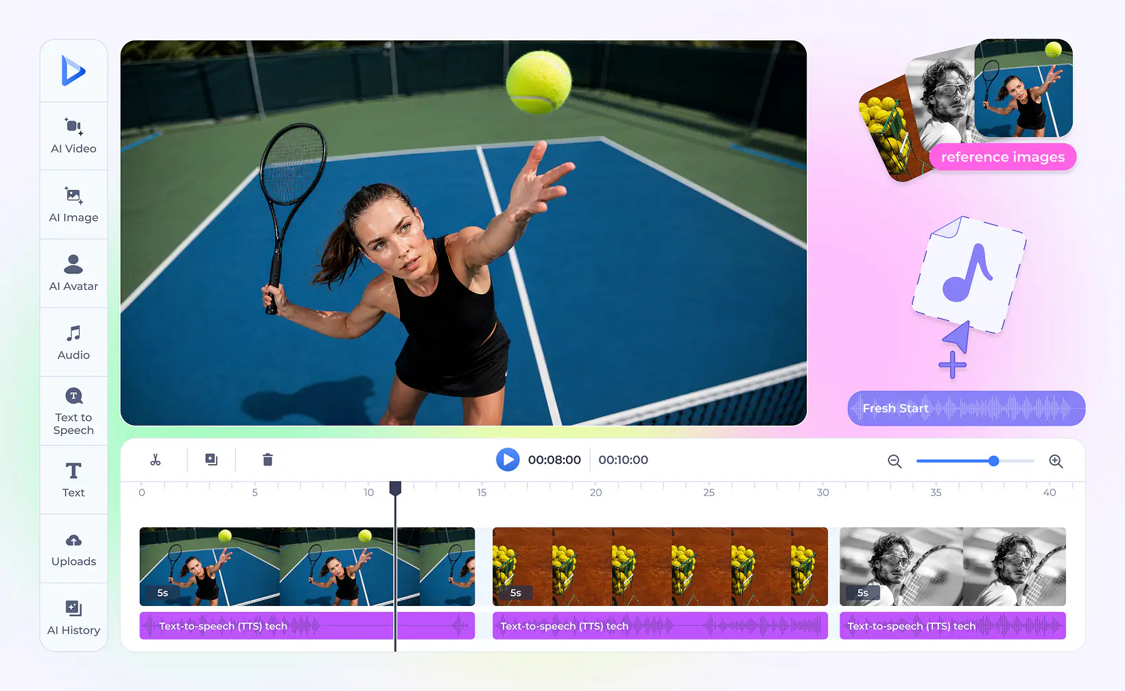 AI video panel