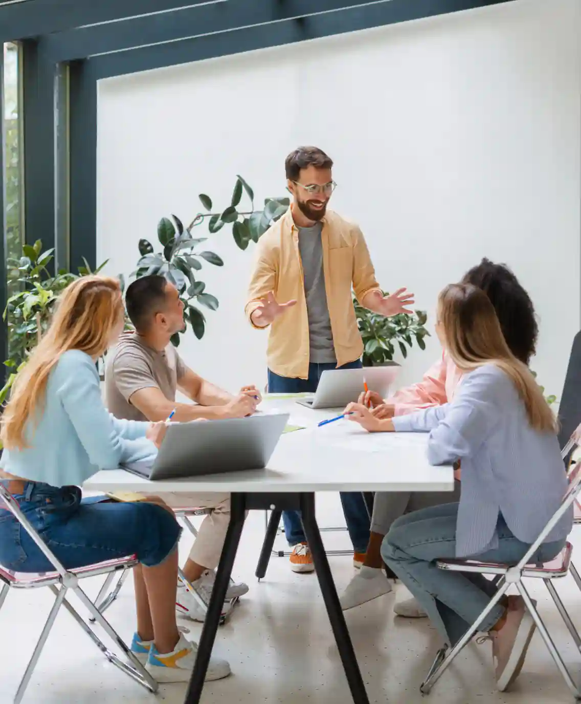 Marketing team meeting
