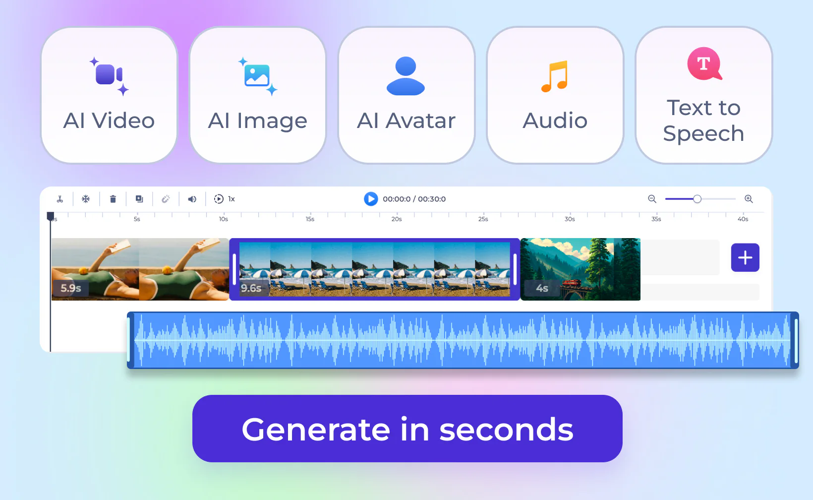 Editor timeline view