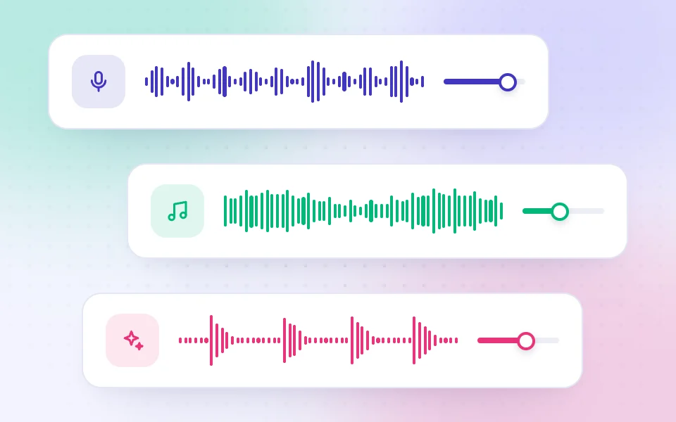 Layered audio tracks