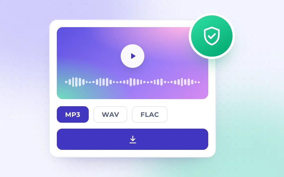 Licensed audio export