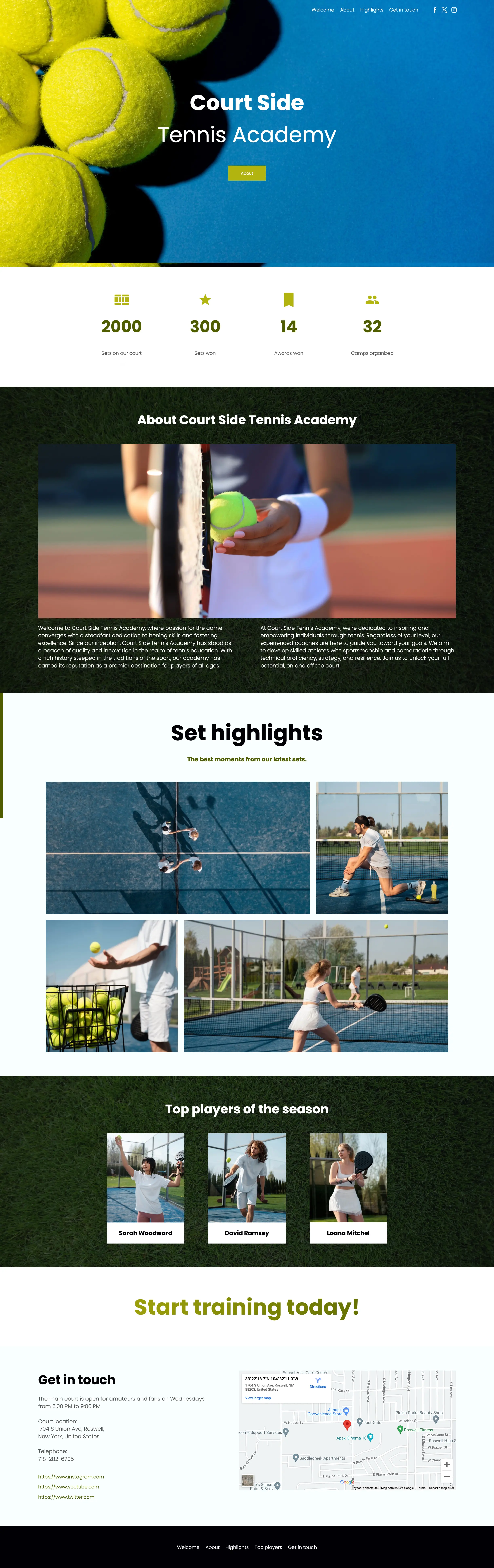 Sports Template