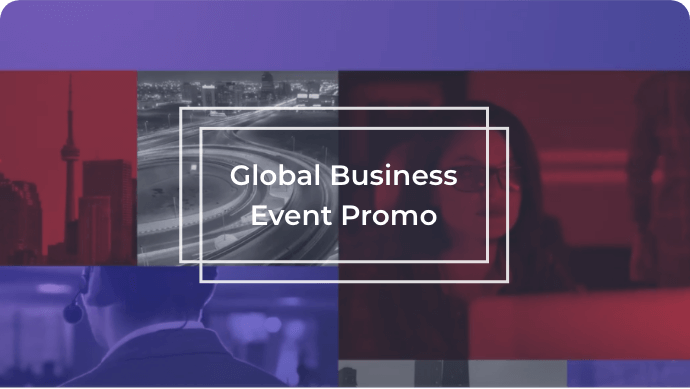 Globale Business-Veranstaltung Promo