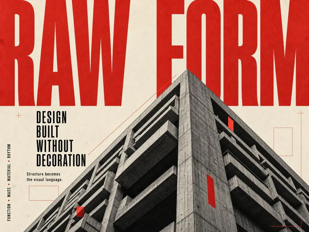 Raw Form architecture poster