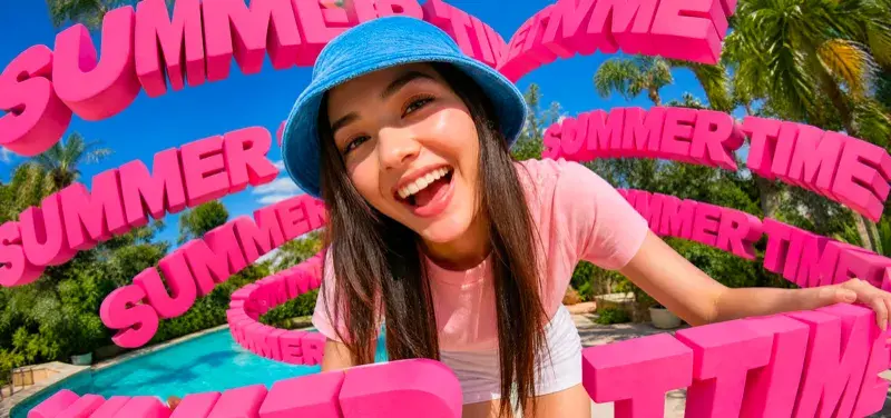 Summer time 3D text edit