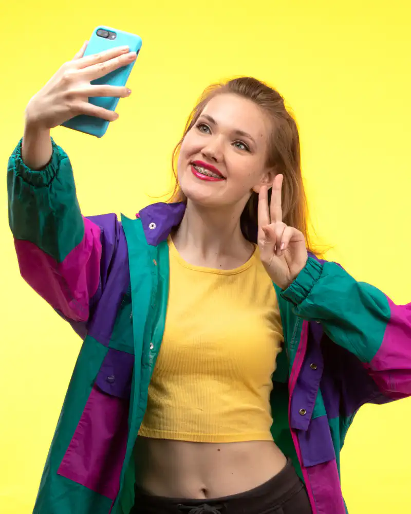 Creator taking a selfie