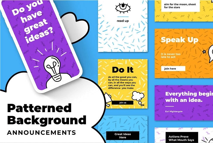 Дизайн анонсов с текстурой