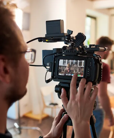 Filmmaker on set