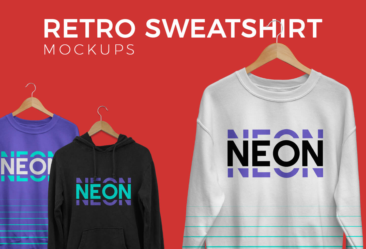 Retro Sweatshirt Mockups - thumbnail image