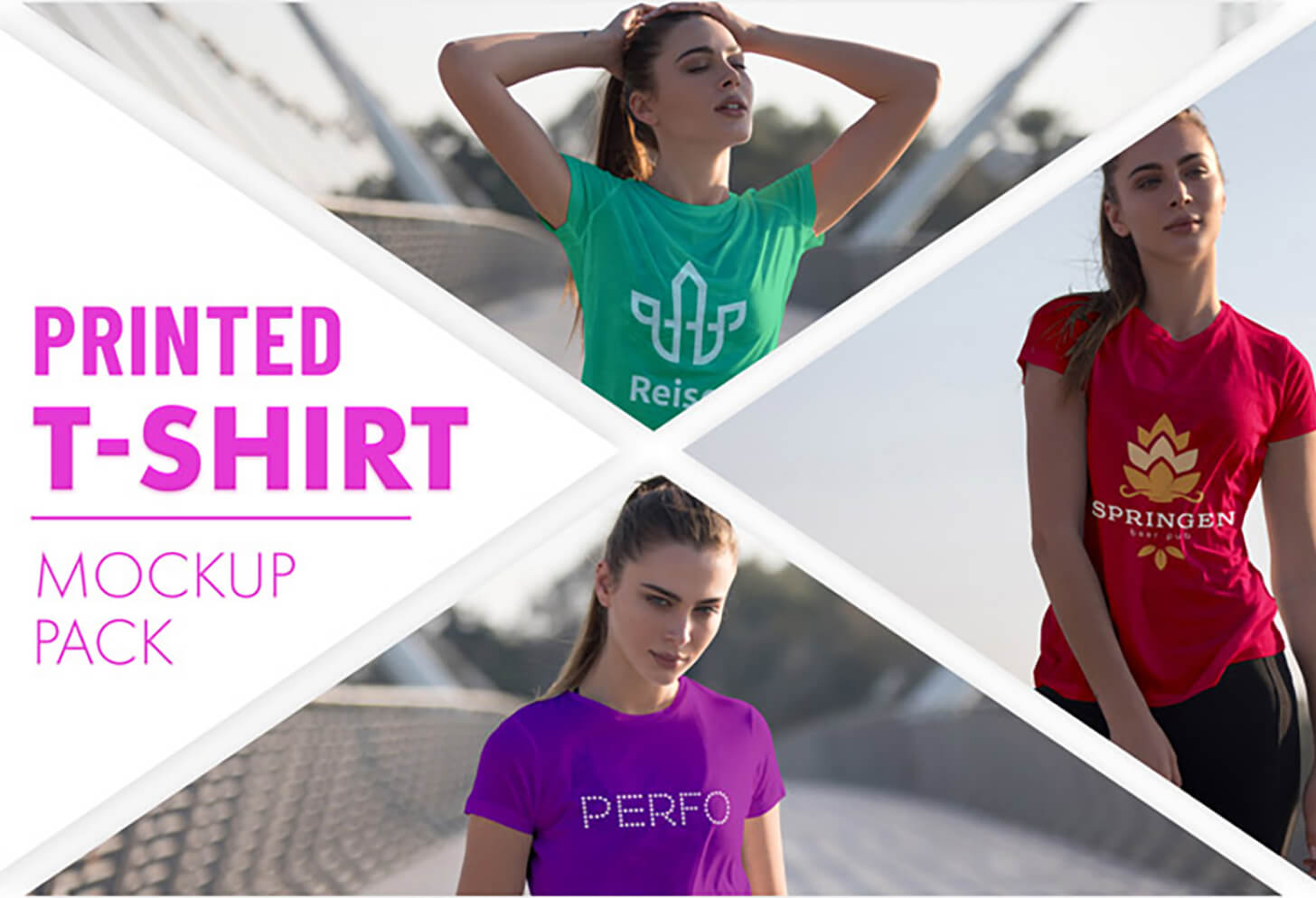 Printed T-shirt Mockup Pack - thumbnail image