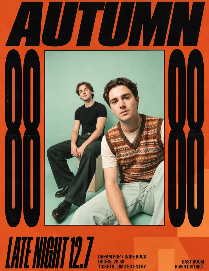 AUTUMN 88 konser afişi