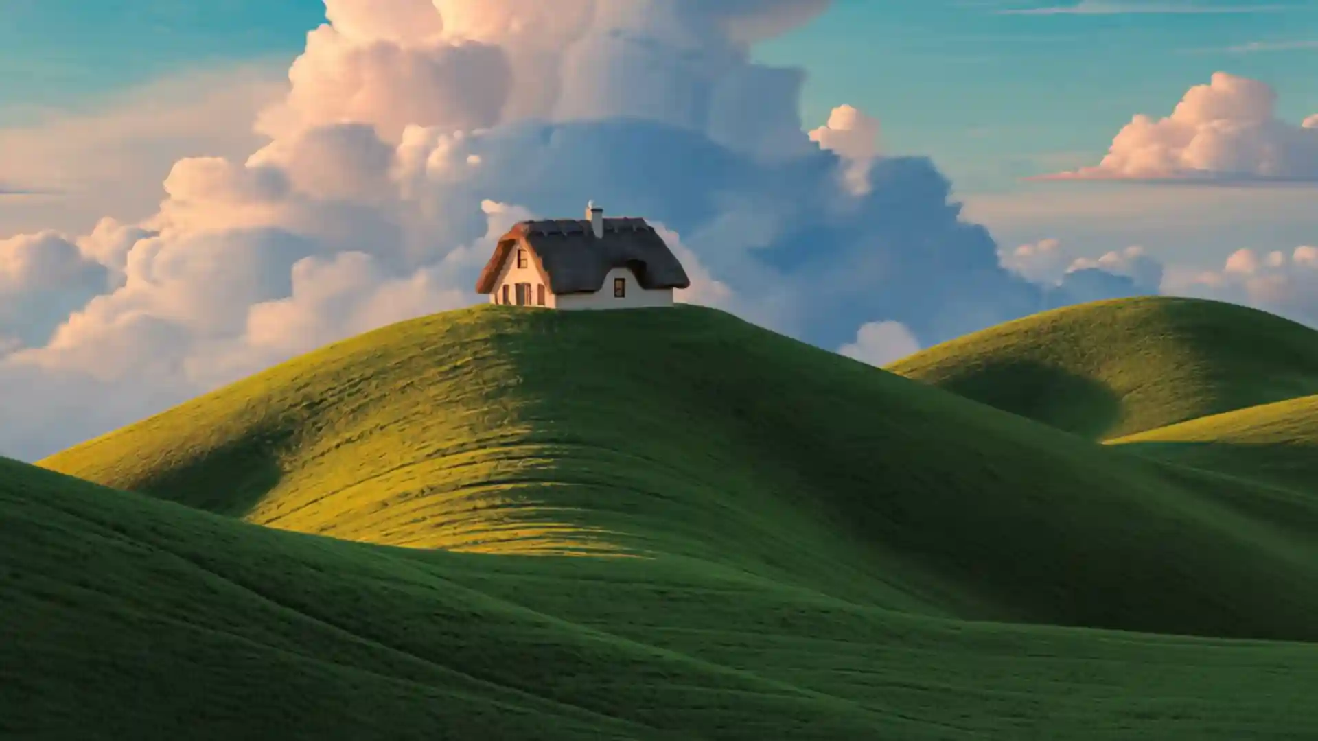 Hilltop cottage render